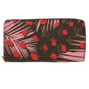 LOUIS VUITTON Monogram jungle dot Zippy Wallet Long Wallet Red Pink Auth 32470SM-13