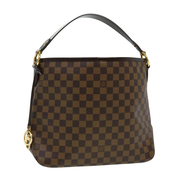 LOUIS VUITTON Damier Ebene Delightful PM Shoulder Bag N41459 LV Auth 32626SA