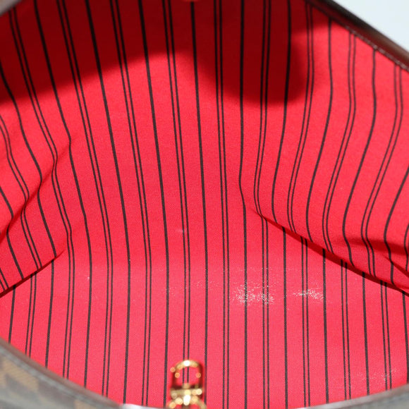 LOUIS VUITTON Damier Ebene Delightful PM Schultertasche N41459 LV Auth 32626SA