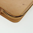 LOUIS VUITTON Valtec Briefcase Nomad Leather Beige M99071 LV Auth 32637A-7