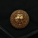 CHANEL Matelasse Chain stone Shoulder Bag Black CC Auth 32695AV-19