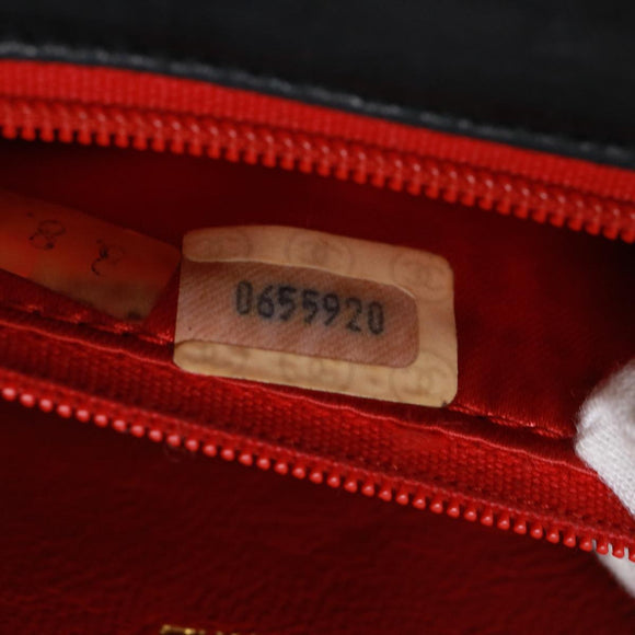 CHANEL Matelasse Chain stone Shoulder Bag Black CC Auth 32695AV