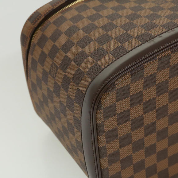 LOUIS VUITTON Damier Ebene Nice Hand Bag SPO 2way N47280 LV Auth 32758V