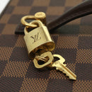 LOUIS VUITTON Damier Ebene Nice Hand Bag SPO 2way N47280 LV Auth 32758V-21