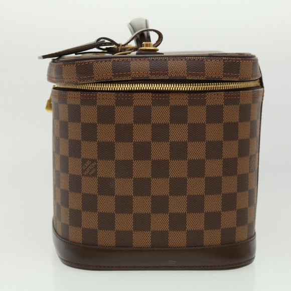 LOUIS VUITTON Damier Ebene Nice Hand Bag SPO 2way N47280 LV Auth 32758SAV
