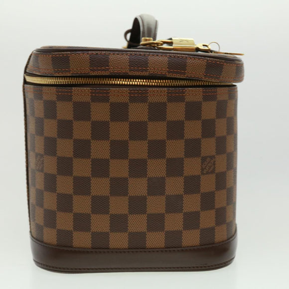 LOUIS VUITTON Damier Ebene Nice Hand Bag SPO 2way N47280 LV Auth 32758SAV