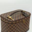 LOUIS VUITTON Damier Ebene Nice Hand Bag SPO 2way N47280 LV Auth 32758V-6