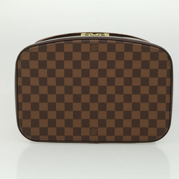 LOUIS VUITTON Damier Ebene Nice Hand Bag SPO 2way N47280 LV Auth 32758SAV