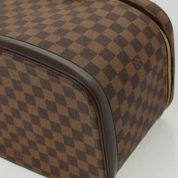 LOUIS VUITTON Damier Ebene Nice Hand Bag SPO 2way N47280 LV Auth 32758SAV