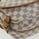 LOUIS VUITTON Damier Azur Saumur 30 Shoulder Bag SPO N48202 LV Auth 32766SAV-18