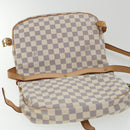 LOUIS VUITTON Damier Azur Saumur 30 Shoulder Bag SPO N48202 LV Auth 32766SAV-19