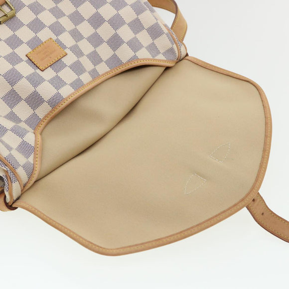 LOUIS VUITTON Damier Azur Saumur 30 Shoulder Bag SPO N48202 LV Auth 32766SAV