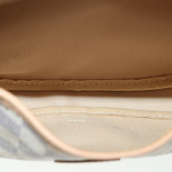 LOUIS VUITTON Damier Azur Saumur 30 Shoulder Bag SPO N48202 LV Auth 32766AV