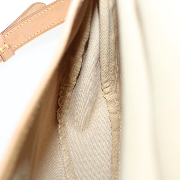 LOUIS VUITTON Damier Azur Saumur 30 Shoulder Bag SPO N48202 LV Auth 32766AV