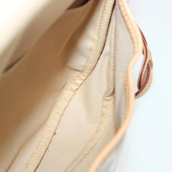 LOUIS VUITTON Damier Azur Saumur 30 Shoulder Bag SPO N48202 LV Auth 32766AV