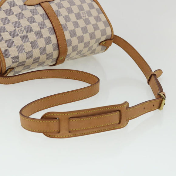 LOUIS VUITTON Damier Azur Saumur 30 Shoulder Bag SPO N48202 LV Auth 32766SAV