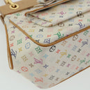 LOUIS VUITTON Monogram Multicolor Abelia Hand Bag Satin White M92936 LV 32798SV-15