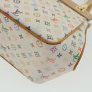 LOUIS VUITTON Monogram Multicolor Abelia Hand Bag Satin White M92936 LV 32798SV-16