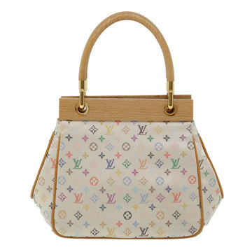 LOUIS VUITTON Monogram Multicolor Abelia Hand Bag Satin White M92936 LV 32798SV - 0