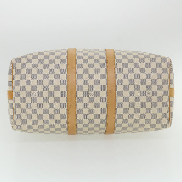 LOUIS VUITTON Damier Azur Keepall Bandouliere 45 Boston Bag N48223 Auth 32852SV