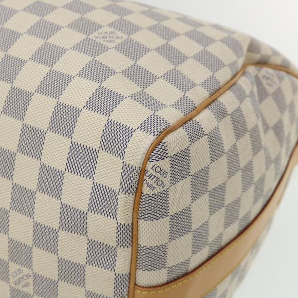 LOUIS VUITTON Damier Azur Keepall Bandouliere 45 Boston Bag N48223 Auth 32852SV
