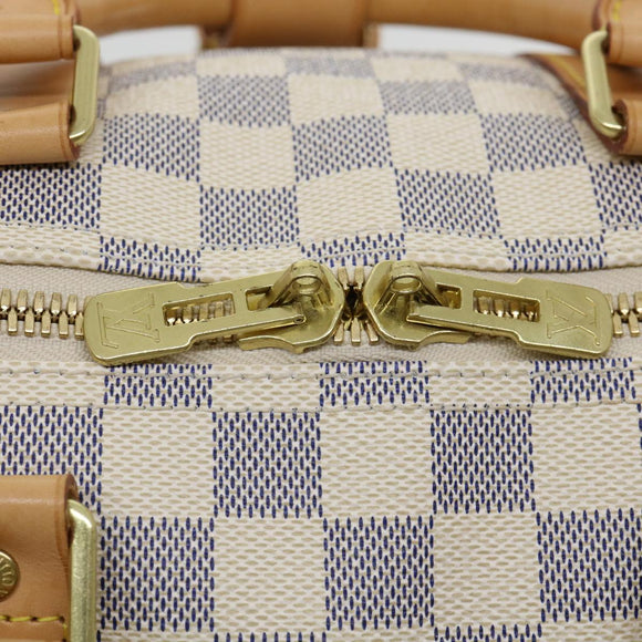 LOUIS VUITTON Damier Azur Keepall Bandouliere 45 Boston Bag N48223 Auth 32852SV