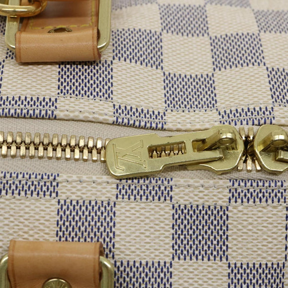 LOUIS VUITTON Damier Azur Keepall Bandouliere 45 Boston Bag N48223 Auth 32852SV