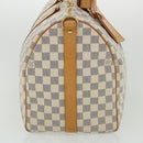 LOUIS VUITTON Damier Azur Keepall Bandouliere 45 Boston Bag N48223 Auth 32852SV-4