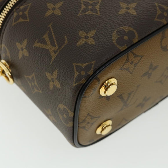 LOUIS VUITTON Monogram Reverse Vanity NVPM Hand Bag 2way M45165 LV Auth 33160S