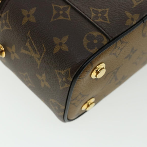 LOUIS VUITTON Monogram Reverse Vanity NVPM Hand Bag 2way M45165 LV Auth 33160S