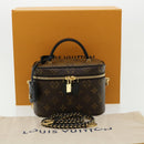 LOUIS VUITTON Monogram Reverse Vanity NVPM Hand Bag 2way M45165 LV Auth 33160S-12