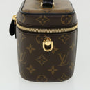 LOUIS VUITTON Monogram Reverse Vanity NVPM Hand Bag 2way M45165 LV Auth 33160S-3