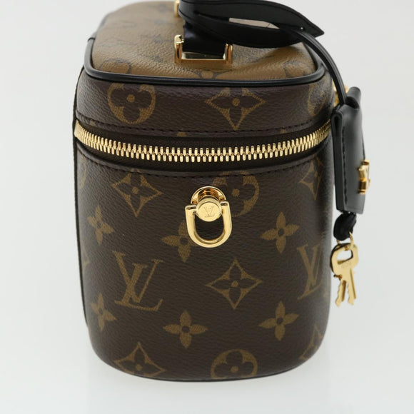 LOUIS VUITTON Monogram Reverse Vanity NVPM Hand Bag 2way M45165 LV Auth 33160S