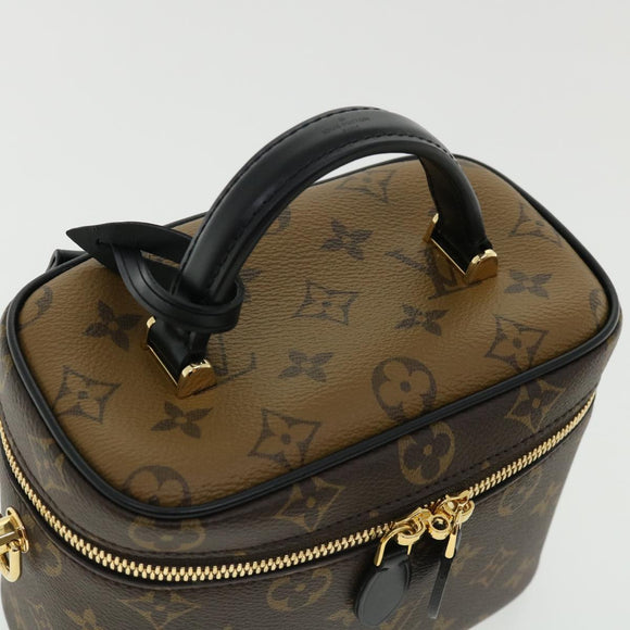 LOUIS VUITTON Monogram Reverse Vanity NVPM Hand Bag 2way M45165 LV Auth 33160S