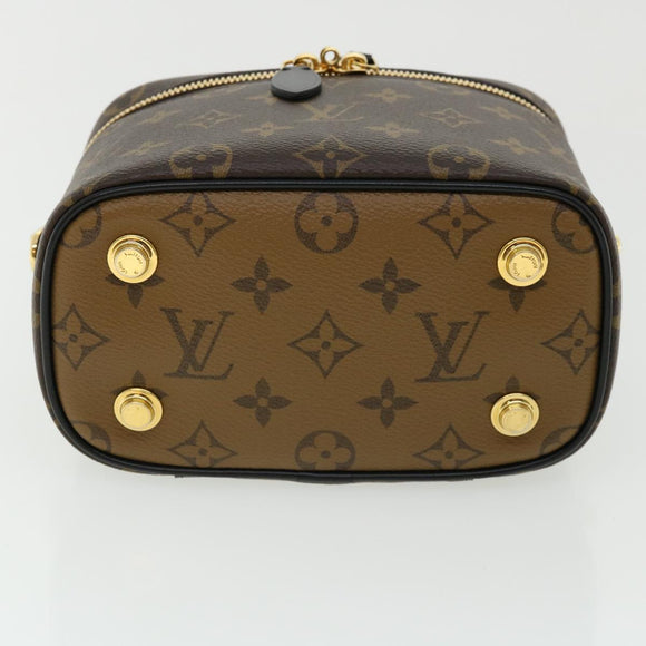 LOUIS VUITTON Monogram Reverse Vanity NVPM Hand Bag 2way M45165 LV Auth 33160S