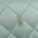 CHANEL Diana Matelasse Shoulder Bag Satin Light Blue CC Auth 33325A-9