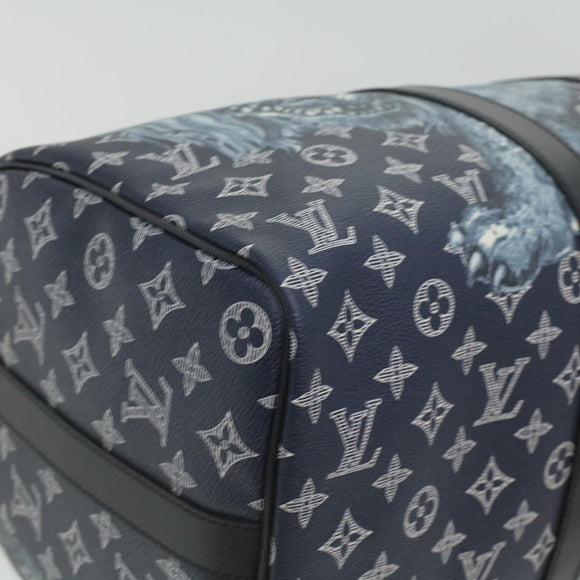 LOUIS VUITTON Monogram savanna Keepall Bandouliere 45 Boston M54129 Auth 33473S