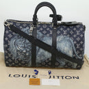 LOUIS VUITTON Monogram savanna Keepall Bandouliere 45 Boston M54129 Auth 33473S-12