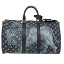 LOUIS VUITTON Monogram savanna Keepall Bandouliere 45 Boston M54129 Auth 33473S-13