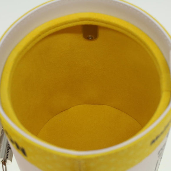 LOUIS VUITTON Monogram Painted Can Hand Bag PVC 2way Yellow M81593 Auth 34199S