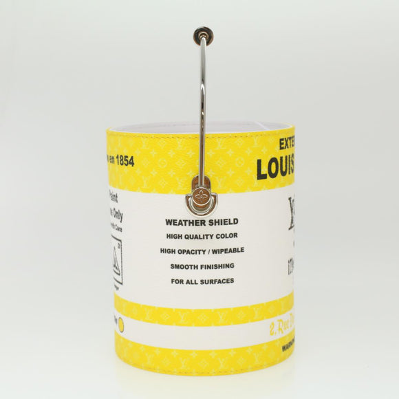 LOUIS VUITTON Monogram Painted Can Hand Bag PVC 2way Yellow M81593 Auth 34199S