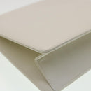 Salvatore Ferragamo Gancini Hand Bag Leather White Gold Tone Auth 34202AV-8