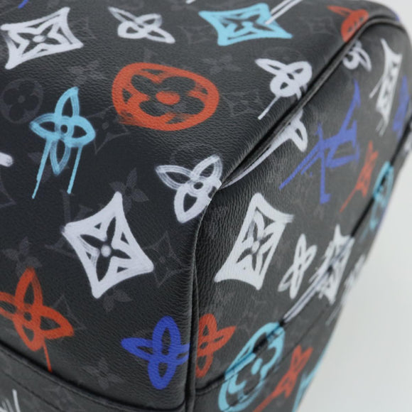 LOUIS VUITTON Monogram Eclipse Keepall Bandouliere 50 Boston M21384 Auth 34215S