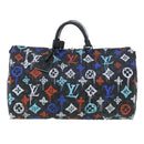 LOUIS VUITTON Monogram Eclipse Keepall Bandouliere 50 Boston M21384 Auth 34215S-13
