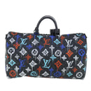 LOUIS VUITTON Monogram Eclipse Keepall Bandouliere 50 Boston M21384 Auth 34215S-2