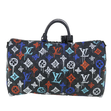LOUIS VUITTON Monogram Eclipse Keepall Bandouliere 50 Boston M21384 Auth 34215S - 0