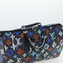 LOUIS VUITTON Monogram Eclipse Keepall Bandouliere 50 Boston M21384 Auth 34215S-6