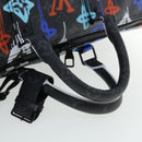 LOUIS VUITTON Monogram Eclipse Keepall Bandouliere 50 Boston M21384 Auth 34215S-7