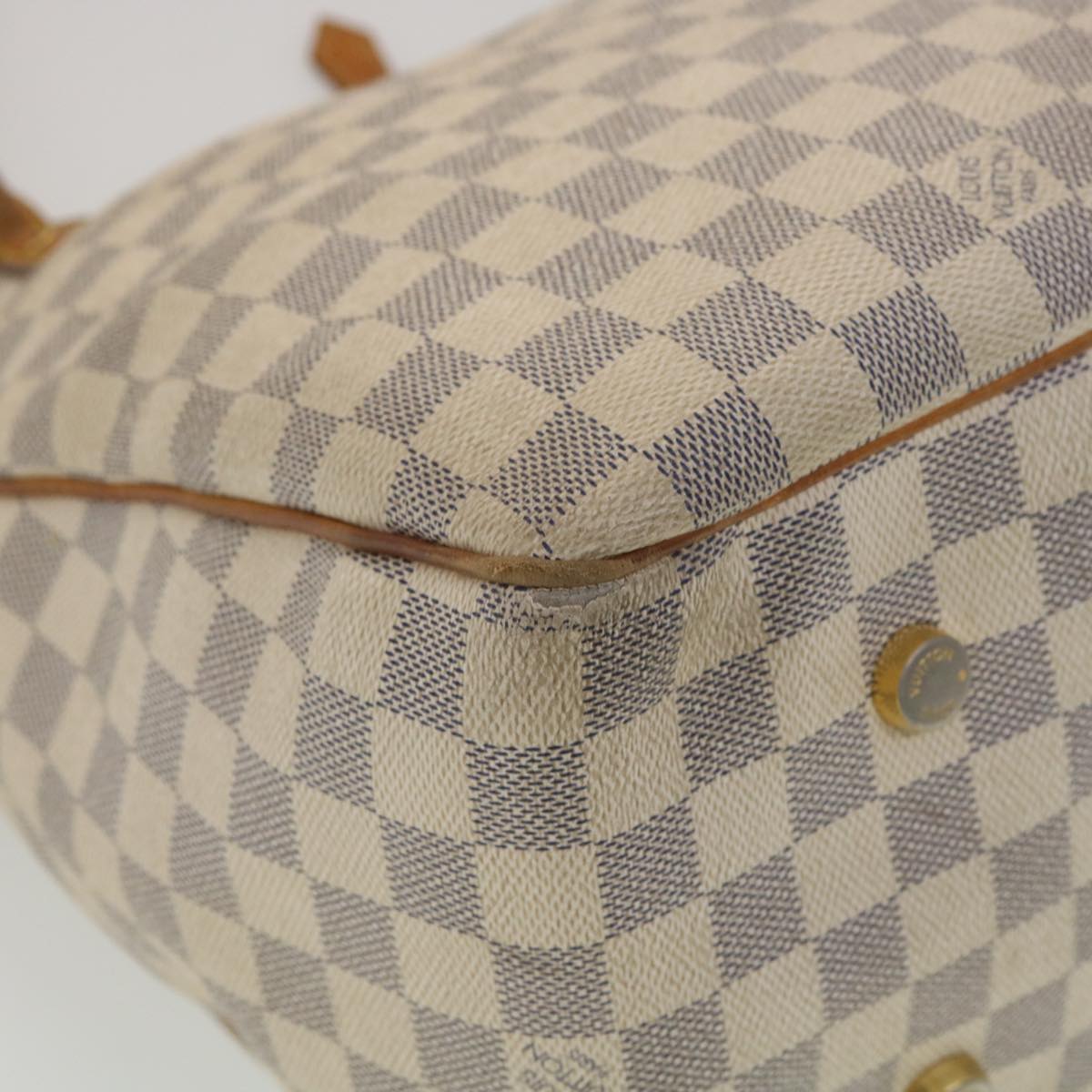 LOUIS VUITTON Damier Azur Figueri GM Tote Bag N41175 LV Auth 35691