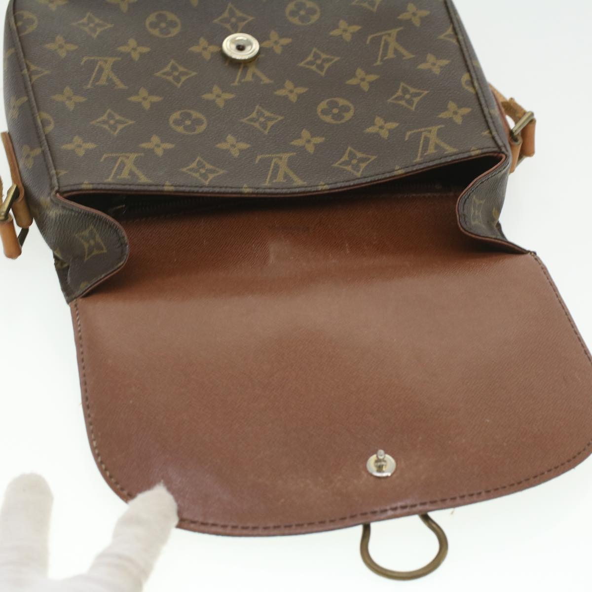 LOUIS VUITTON Monogram Saint Cloud GM Shoulder Bag M51242 LV Auth 35750